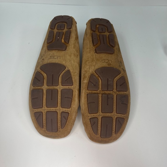 UGG Suede Moccasin Loafers Women’s Size 10 Brown Slip-On Comfort Shoes - Picture 10 of 11